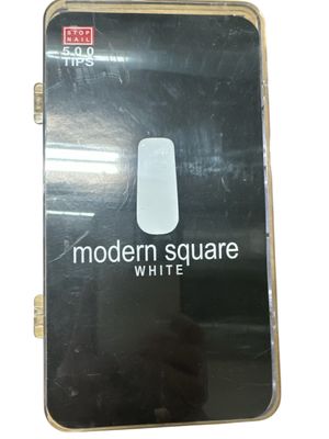 500 tips modern square natural stop nail