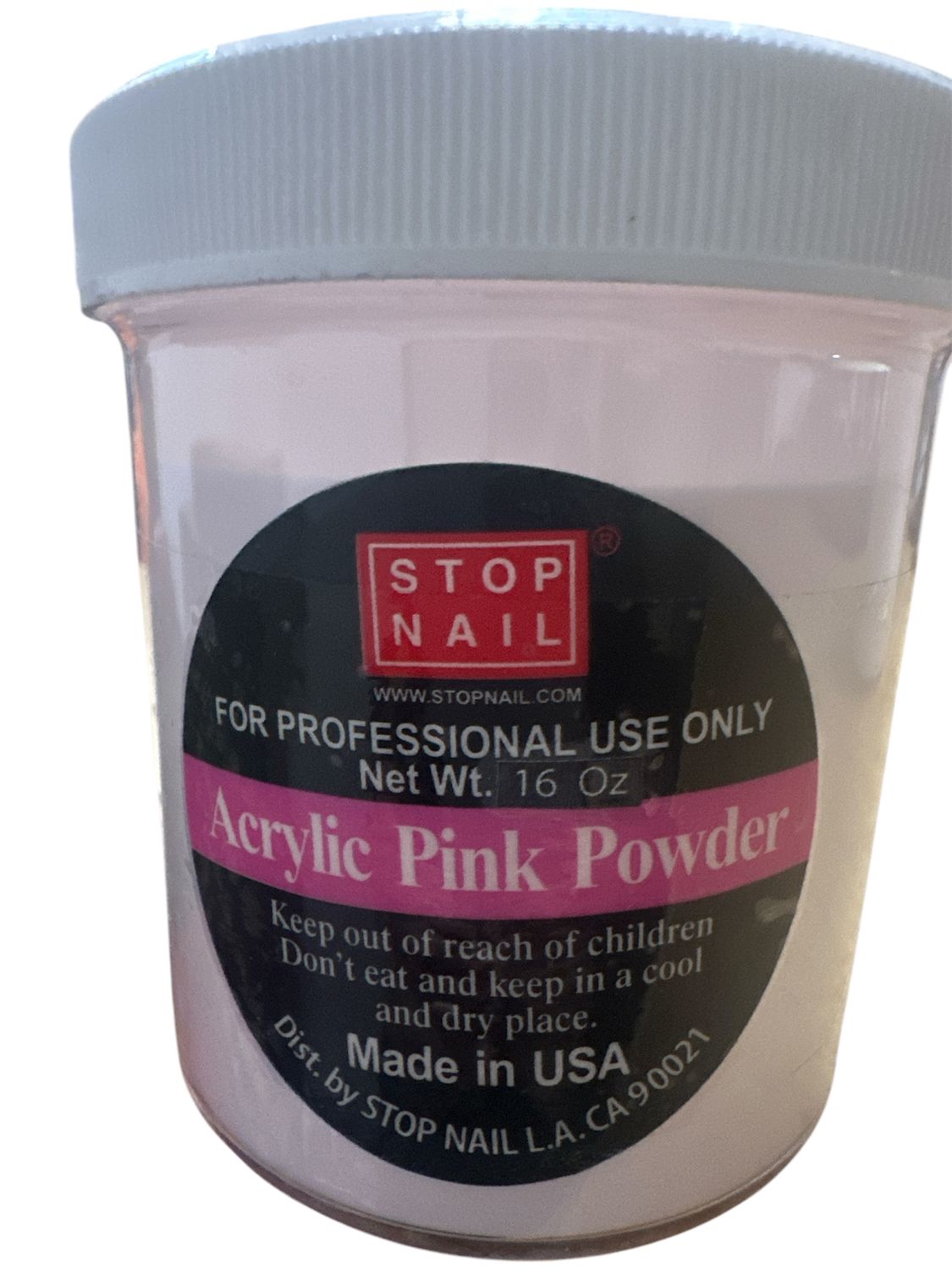 16oz  acrylic pink  Powder  Stop Nail