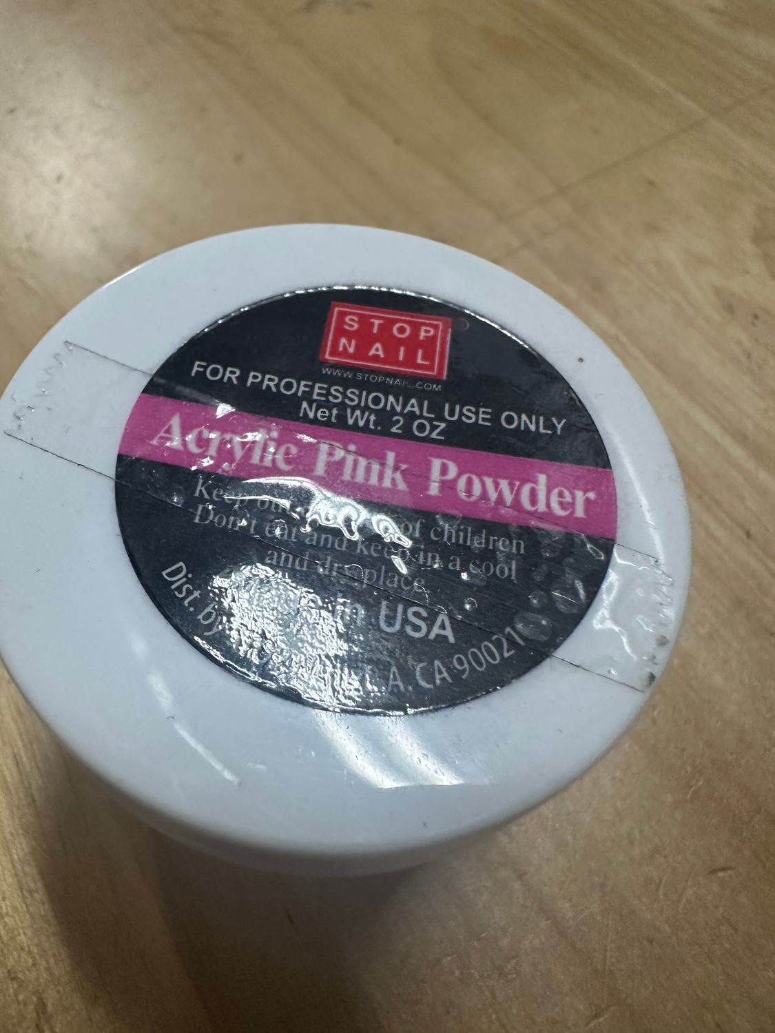 4oz acrylic  powder Stop Nail pink