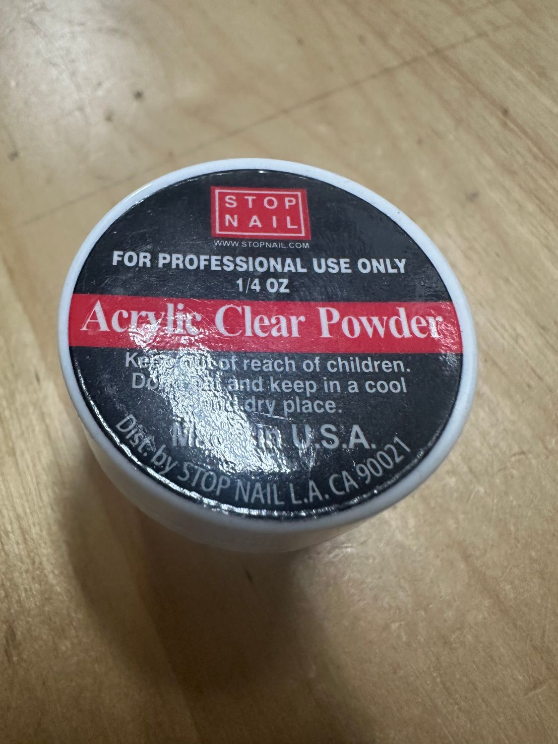 clear  nail powder 1/4oz STOPNAIL