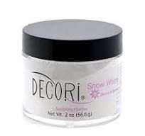 Acrylic sculpting powder snow white 2oz DECORI