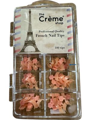 French nail tips 100tips pink CREME