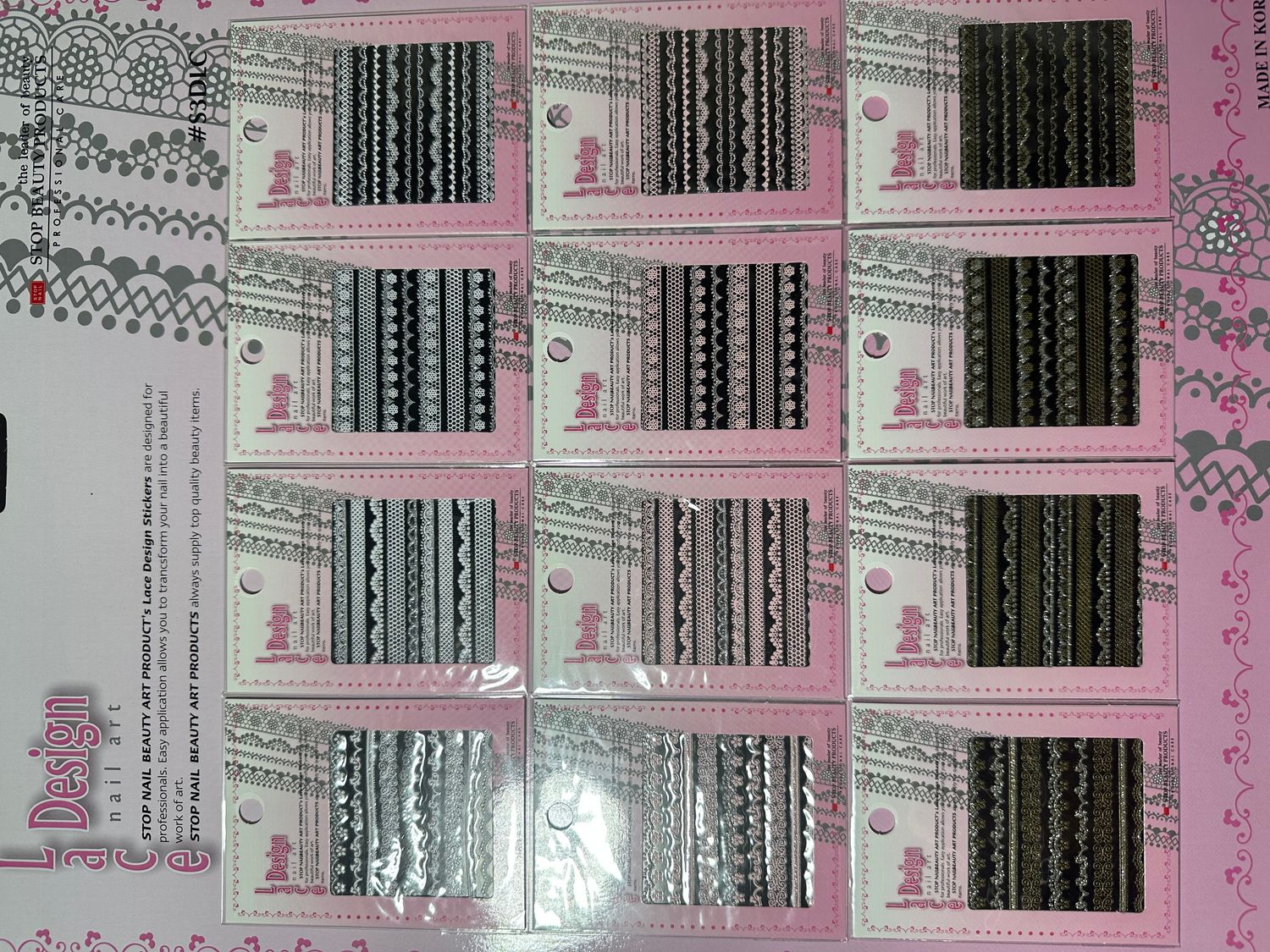 Sticker lace design