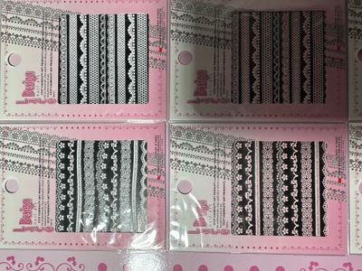 Sticker lace design