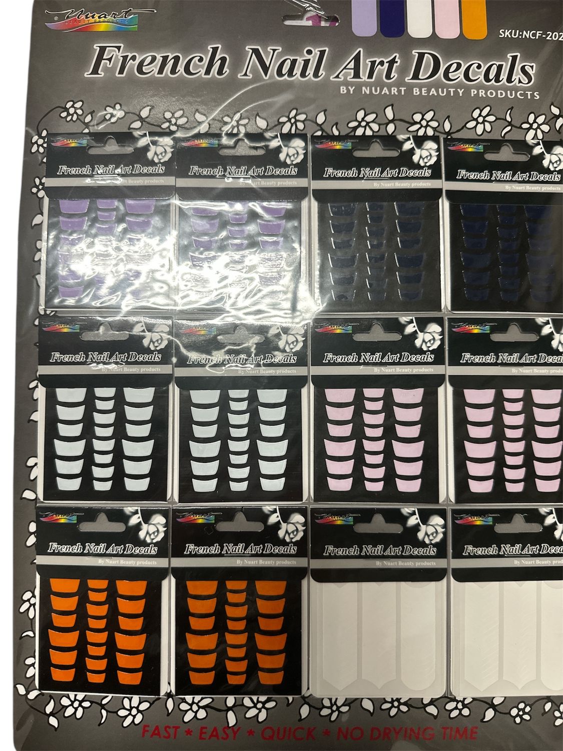Sticker french nail art decals 12pc