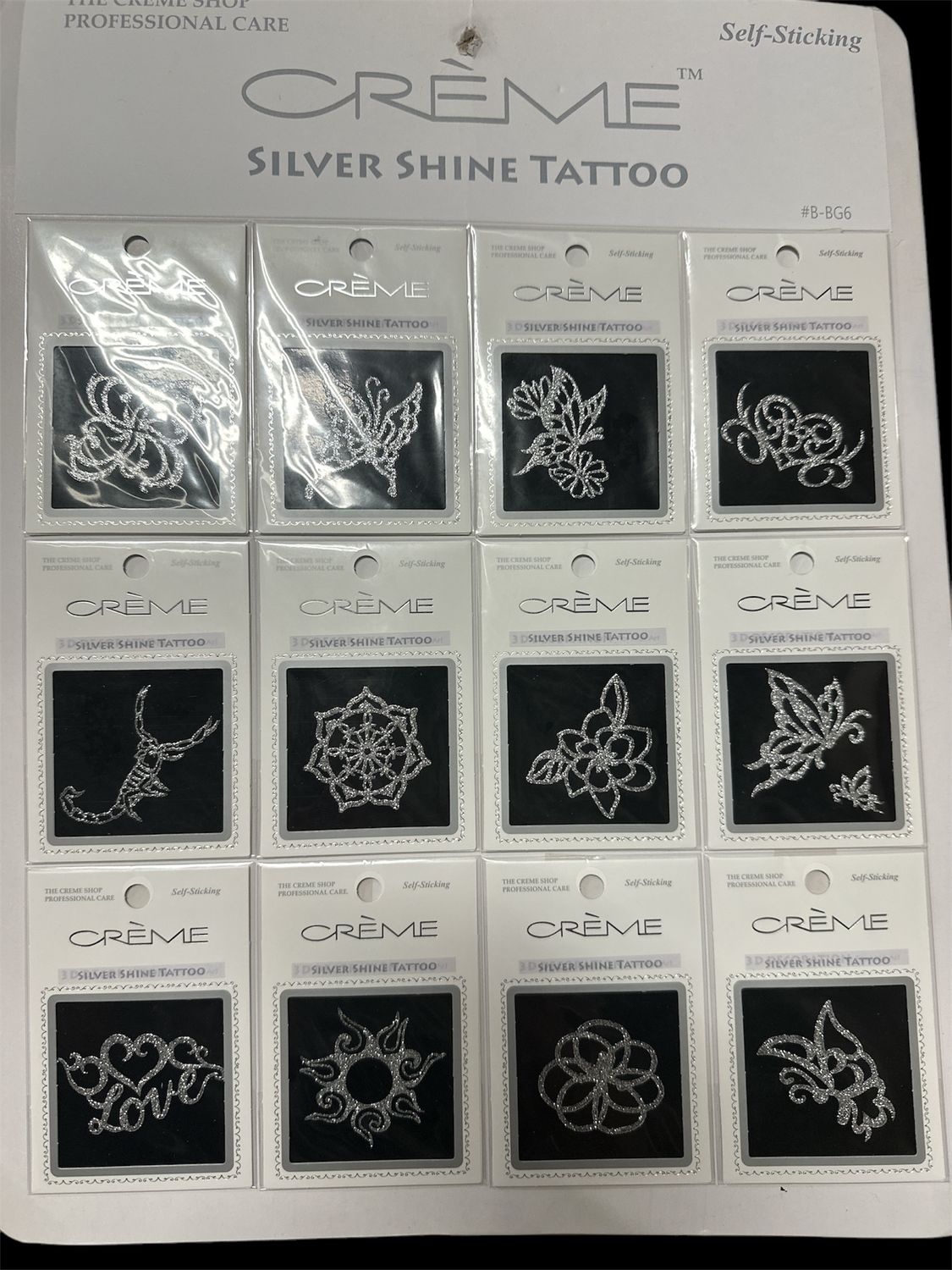 CREME  silver tatoo 1dz