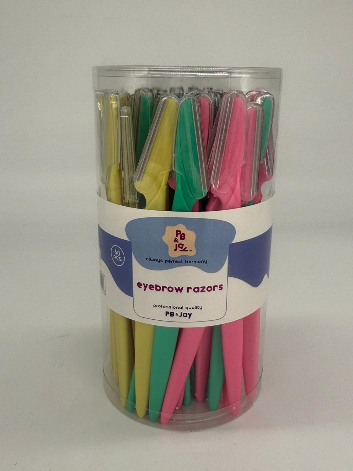 Eyebrow Razor 60pc/jar PB&amp;J