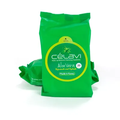 Cleansing Tissue Celavi Aloe Vera6pc