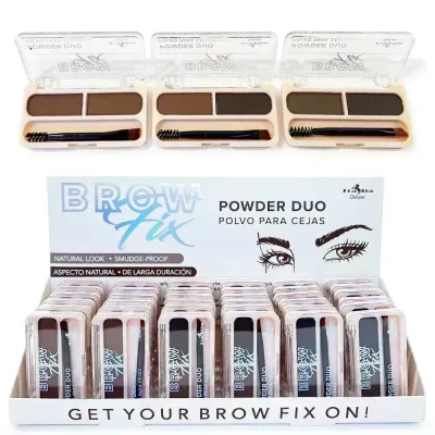 Italia Deluxe Brow Fix Powder Duo (36PC)  830BP