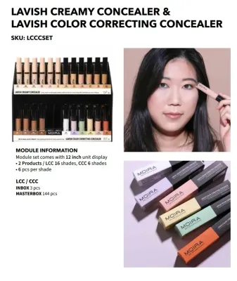 Lavish Creamy Concealer -LCCSET- (22color 6pc each including testers). Moira