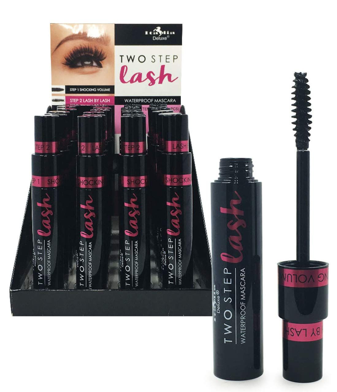 Two step lash waterproof mascara 24pc ITALIA
