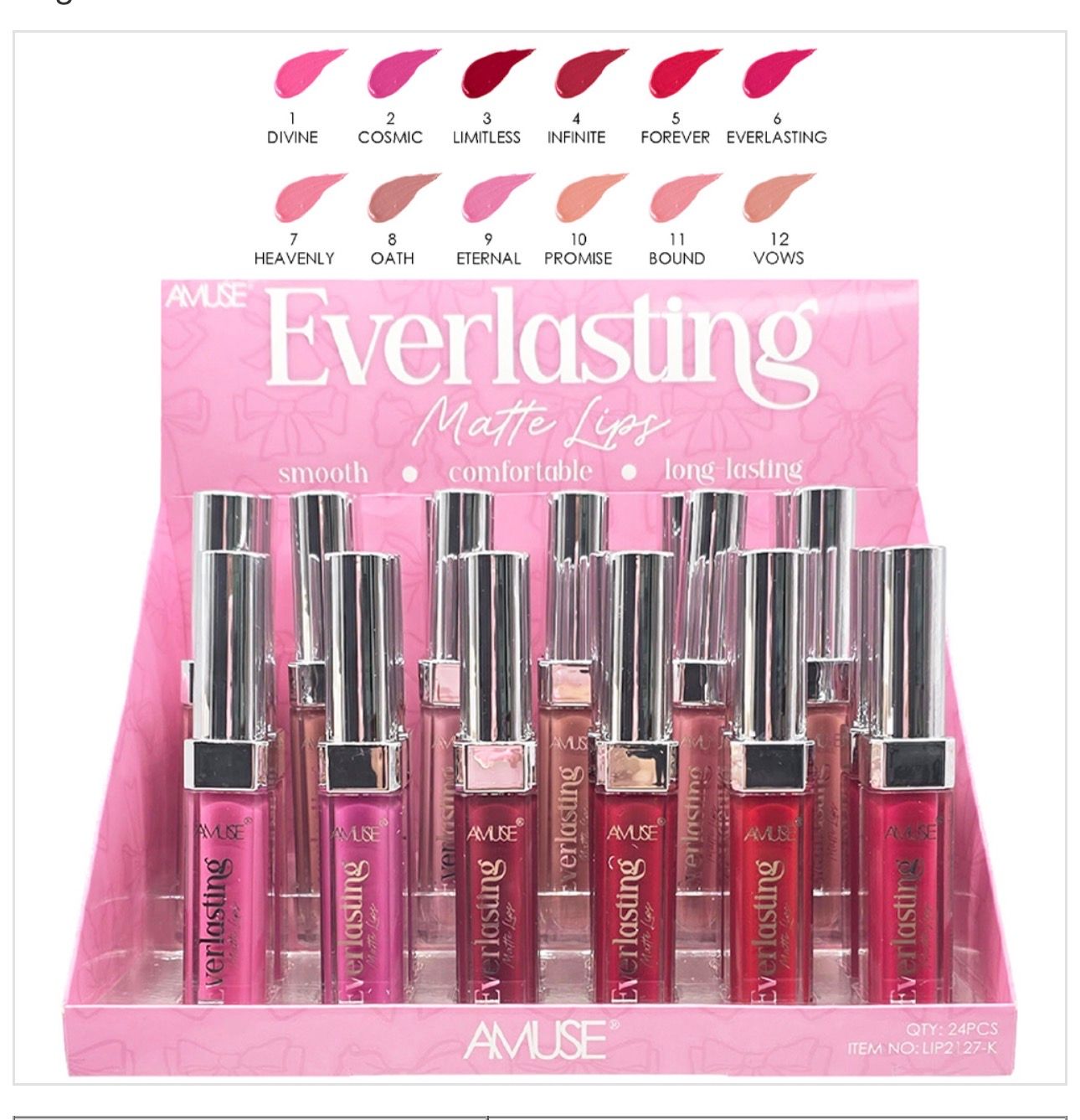 Everlasting    Matte  lipstick  lip2127 AMUSE