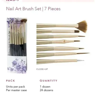 7pc Nail Art Brush set  NAS-7(1dz)   Amor Us