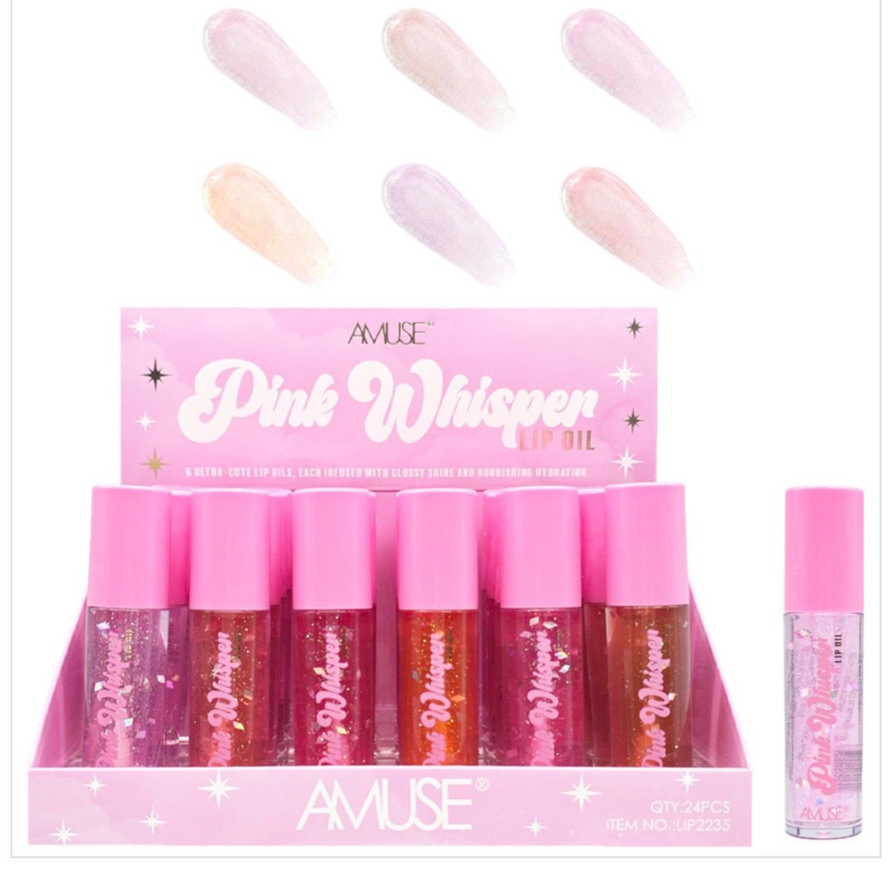 Pink Whisper Lip Oil LIP2235   Amuse
