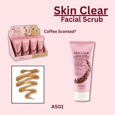 Skin Clear: Facial Scrub Brown Sugar &amp; Coffee A501  Prolux