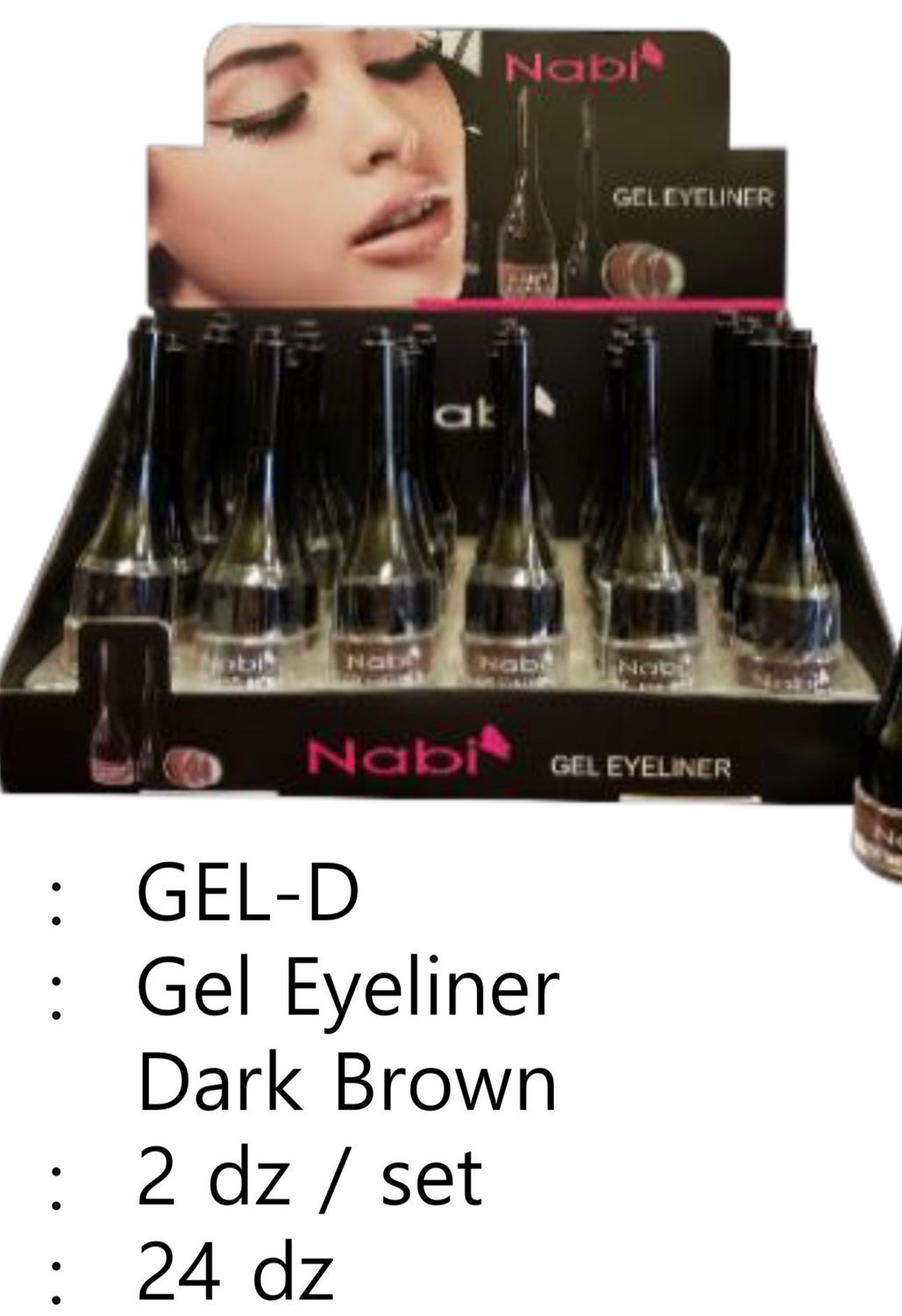 Gel Eyeliner  GEL-D  NABI