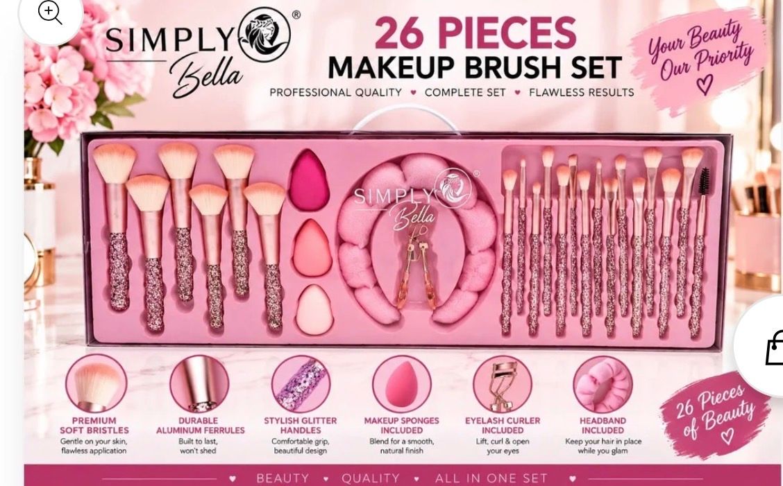 26-Piece Makeup Tools STB019 Simply Bella