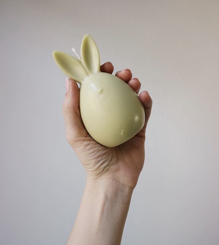 Bunny Candle olive