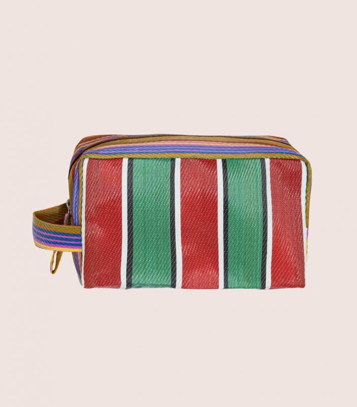 Woven pouch - red