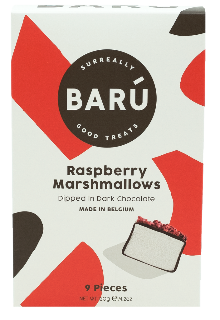 Marshmallows dark chocolate raspberry 120g