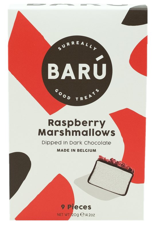 Marshmallows dark chocolate raspberry 120g