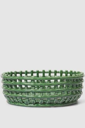 Ceramic Centrepiece - emerald green