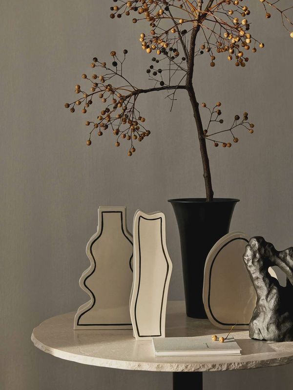 Paste Vase - Slim - Off- white