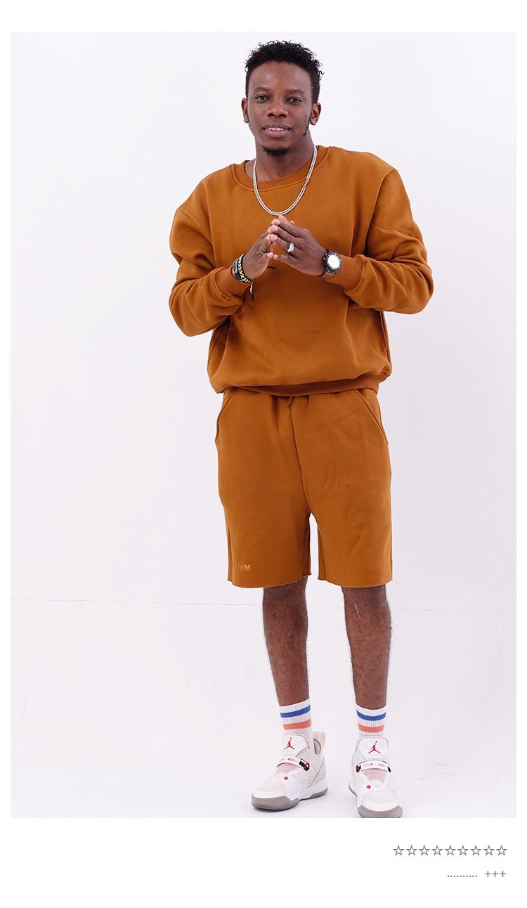 DAK Unisex Crewneck Sweater &#39;Brown&#39;