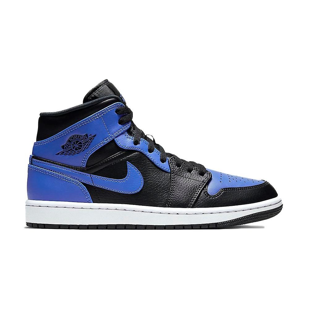 Jordan 1 Mid 'Hyper Royal Tumbled Leather'