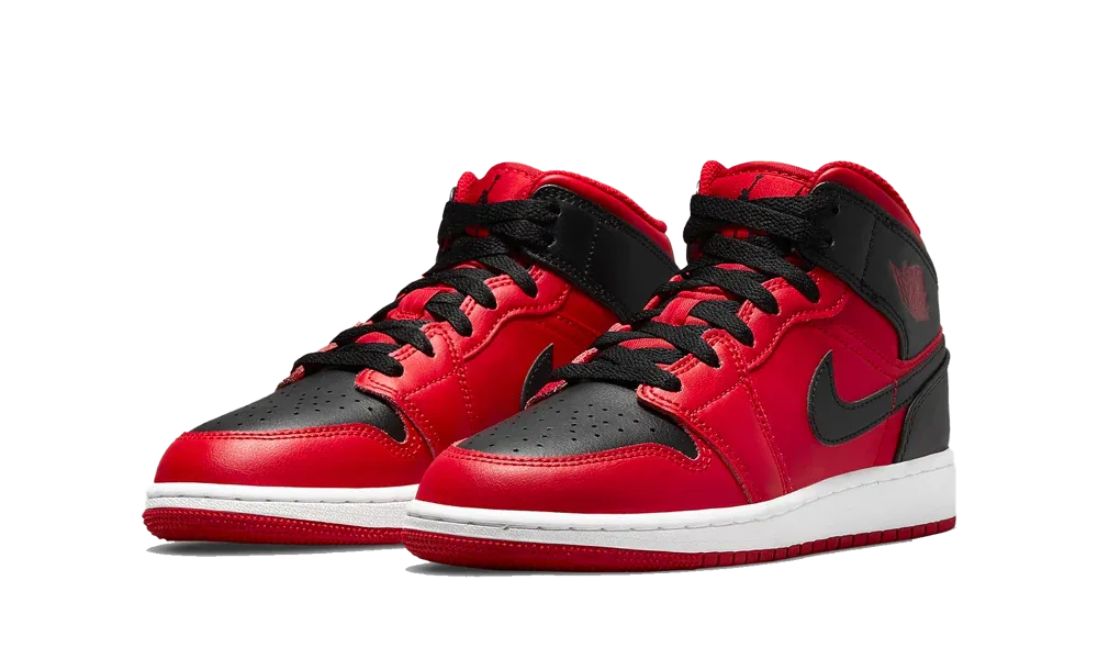 Jordan 1 Mid 'Bred Text' (GS)