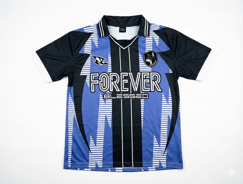 Blue Lightning Football Jersey