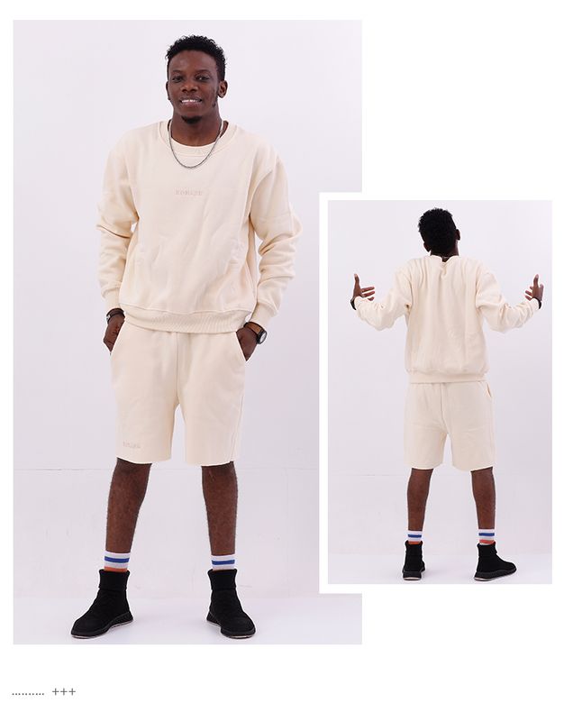 Konahm Dak Unisex Crewneck Sweater 'Beige