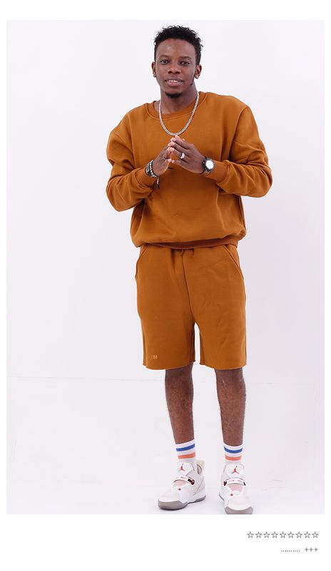 Konahm Dak Unisex Sweat Shorts 'Brown