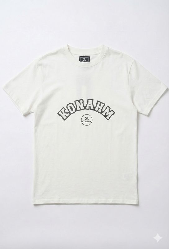 Konahm College Tee 'White'