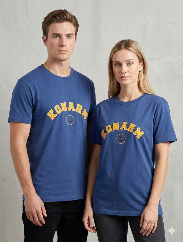 Konahm College Tee 'Royal Blue