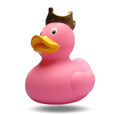 Canard de bain - XXL Roi rose