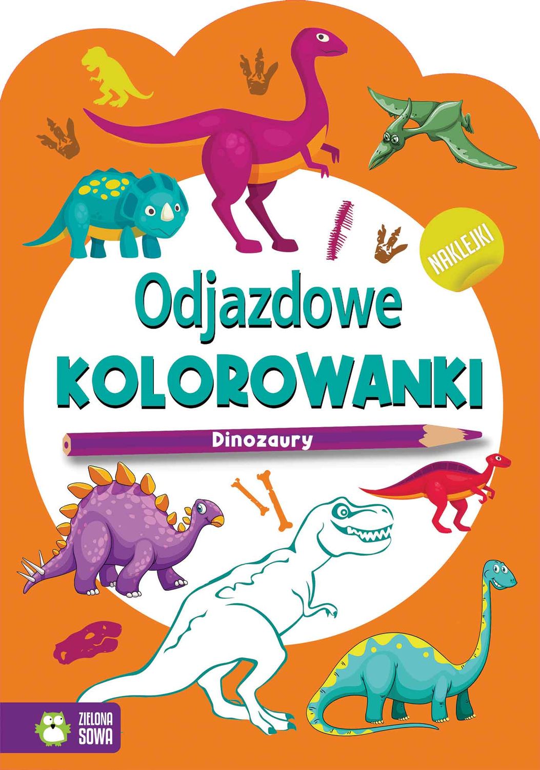 Odjazdowe kolorowanki. Dinozaury.