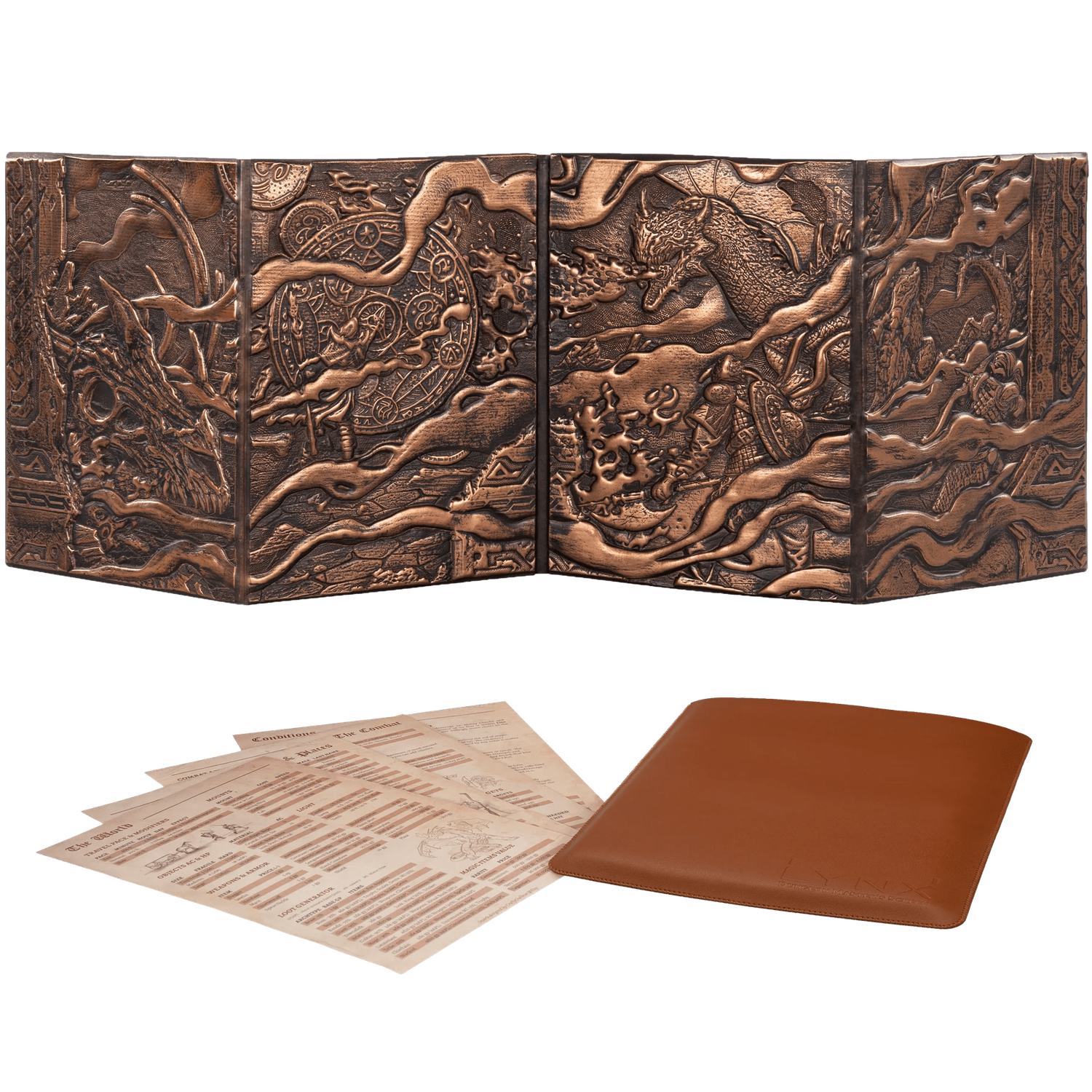 3D Faux Leather DM Screen