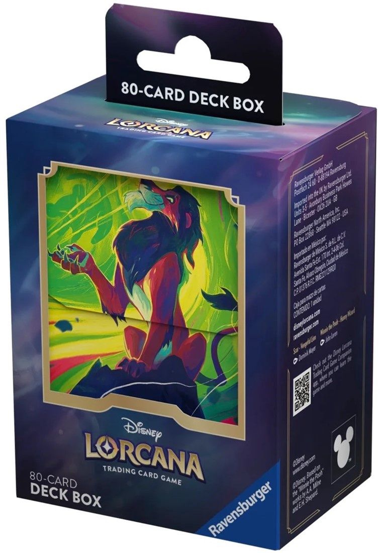 Disney Lorcana - Azurite Sea - Deck Box 80 Scar