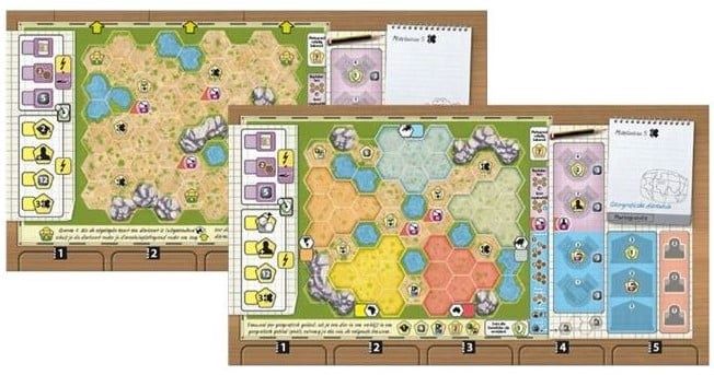 Ark Nova - Dierentuinplattegronden set 1