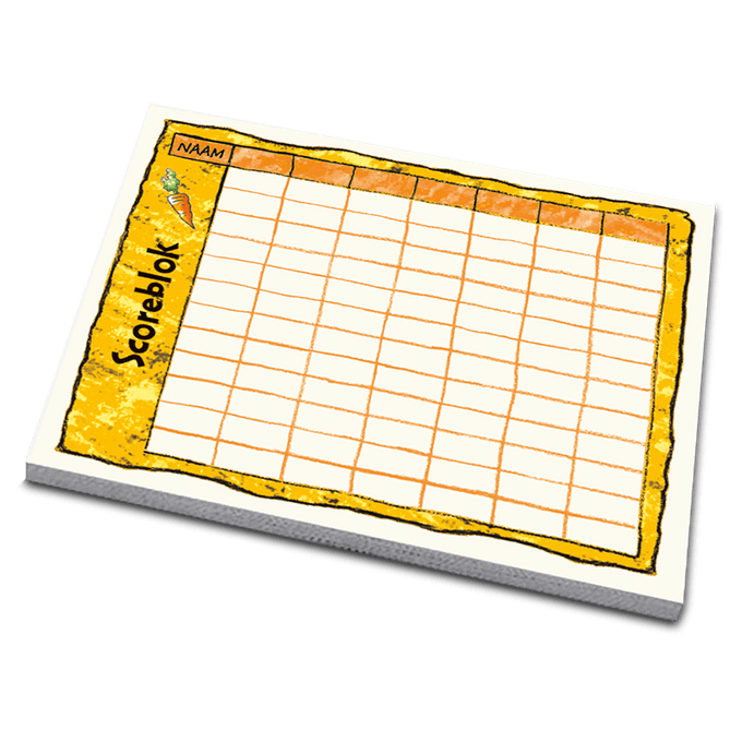 Scoreblokken Konijnenhokken drie stuks