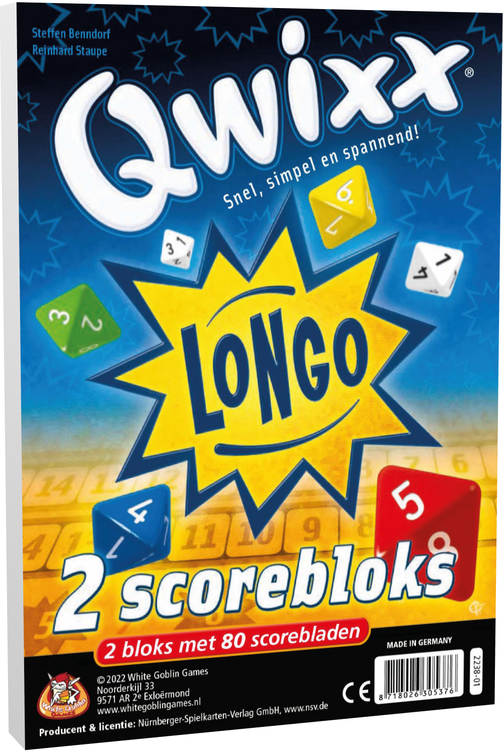 Qwixx Longo Bloks (extra scoreblocks)