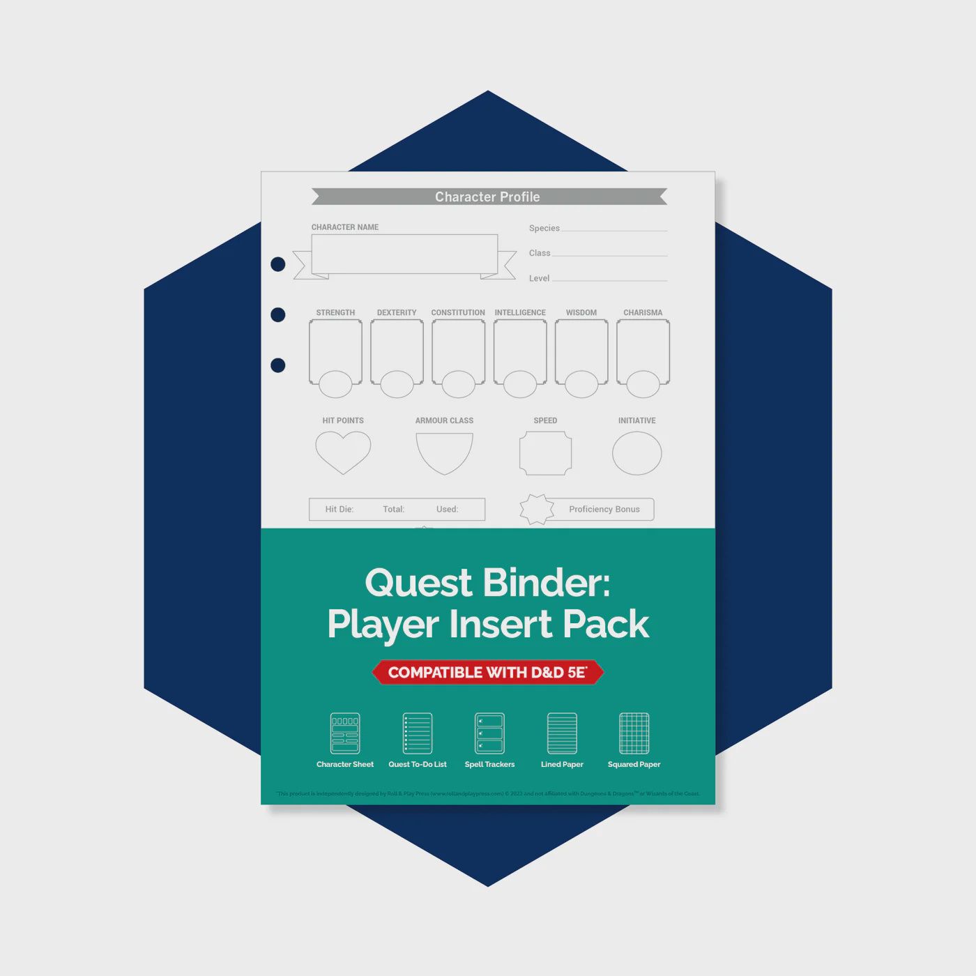 Quest Binder - Player's Insert Pack