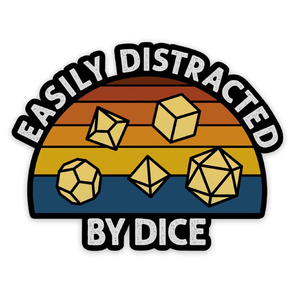 Easily Distracted - Sticker