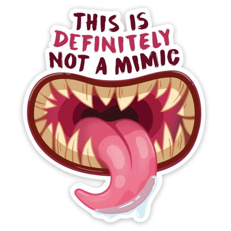 Transparent Not a Mimic Sticker