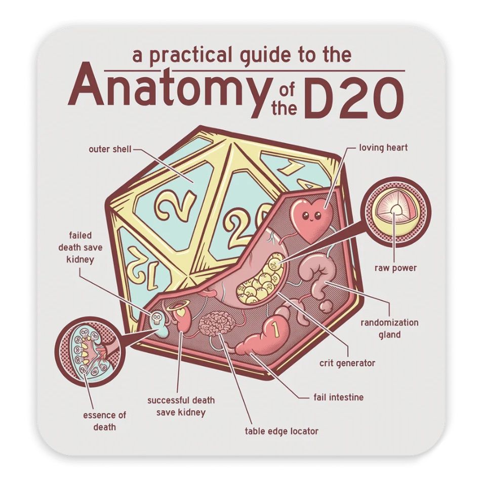 Anatomy of the D20 - Sticker