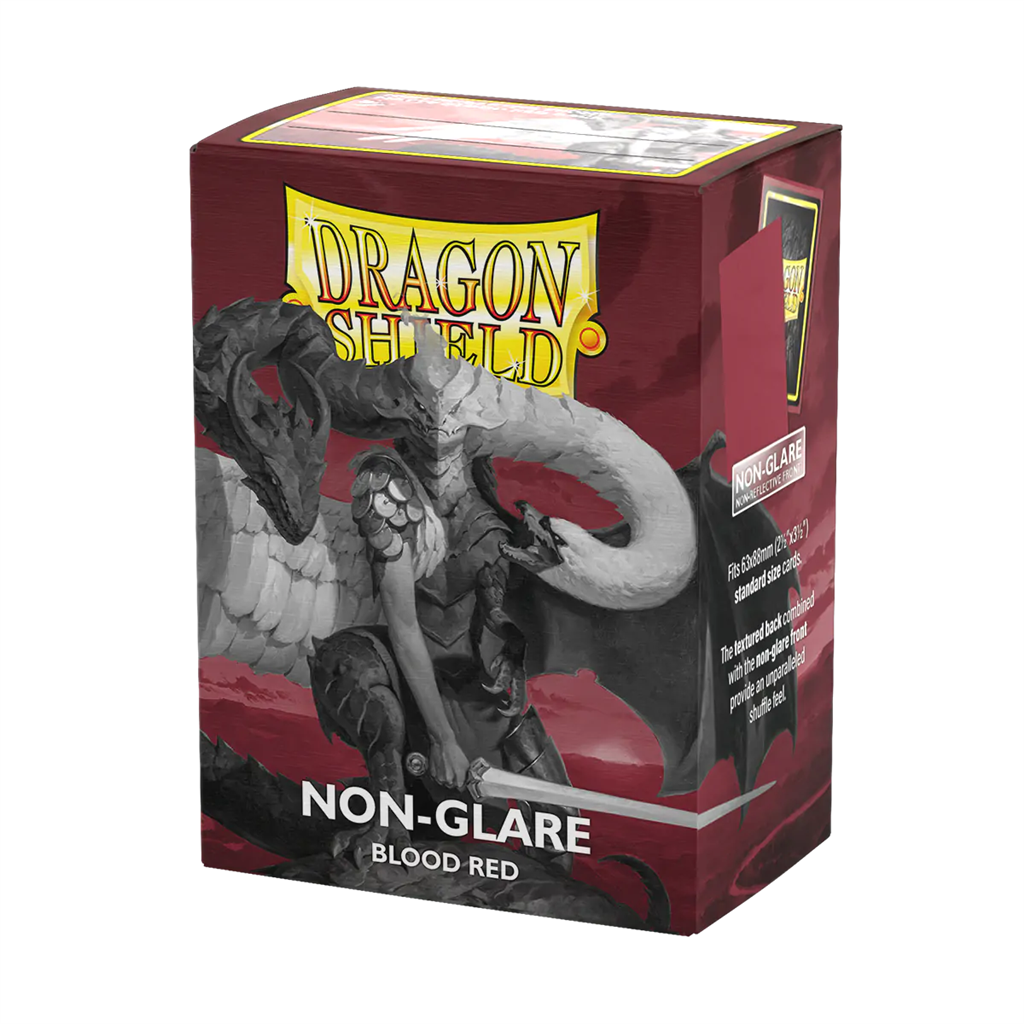 Dragon Shield - Sleeves Blood Red Non-Glare Matte