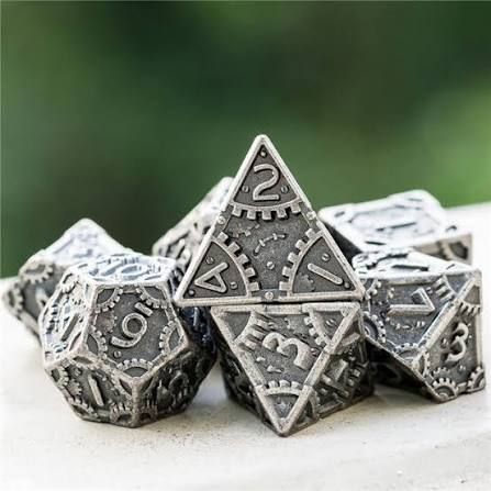 Barrel Plating Dice - Silver