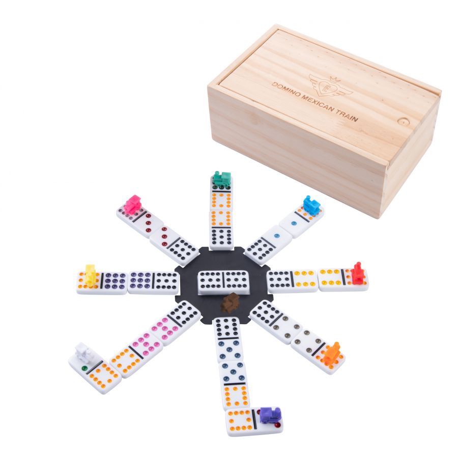 Mexican Train Dominos Hout