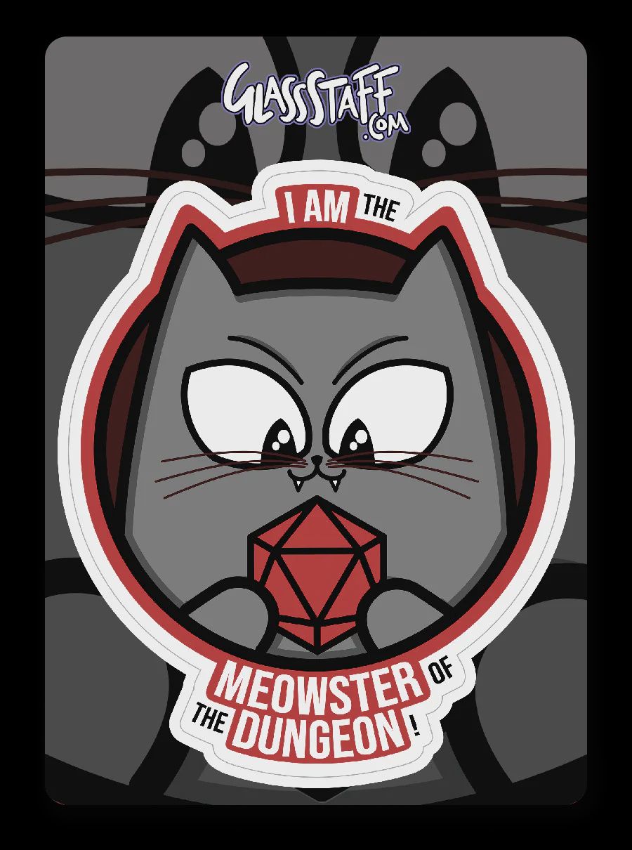 Meowster of the Dungeon - Sticker